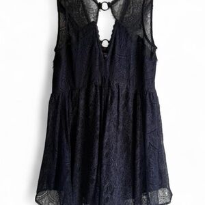 Free People Black Lace Dress